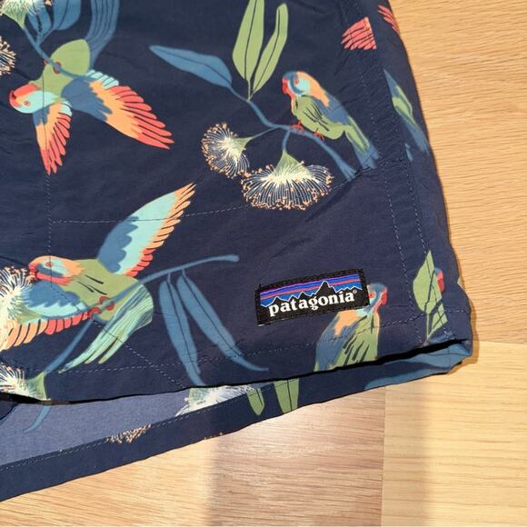 Patagonia Men's Baggies Longs - 7" Parrots Stone Blue Small - Picture 4 of 8